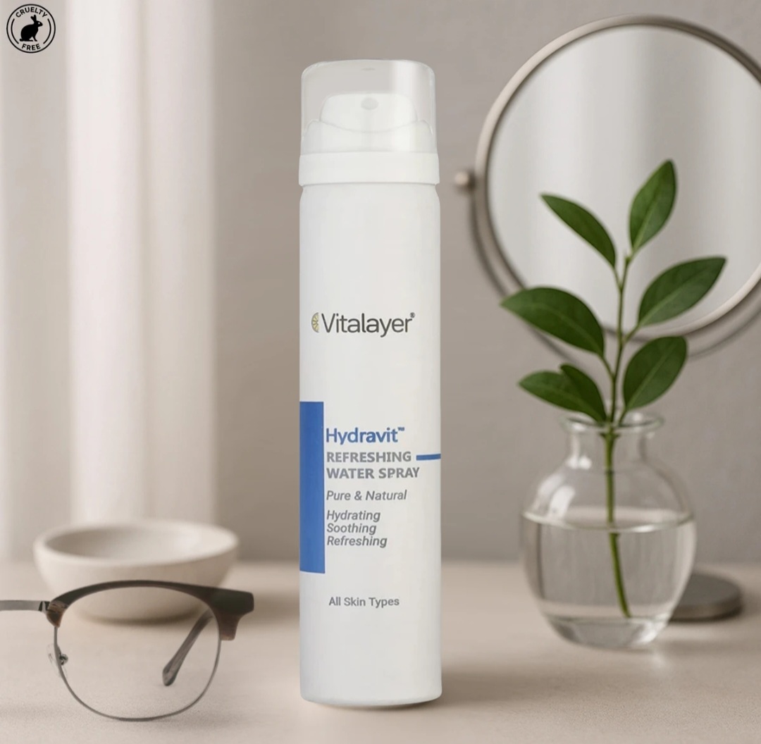 اسپری آبرسان صورت و بدن ویتالیر مدل Hydravit اورجینال | حجم ۷۵ میلی‌لیتر