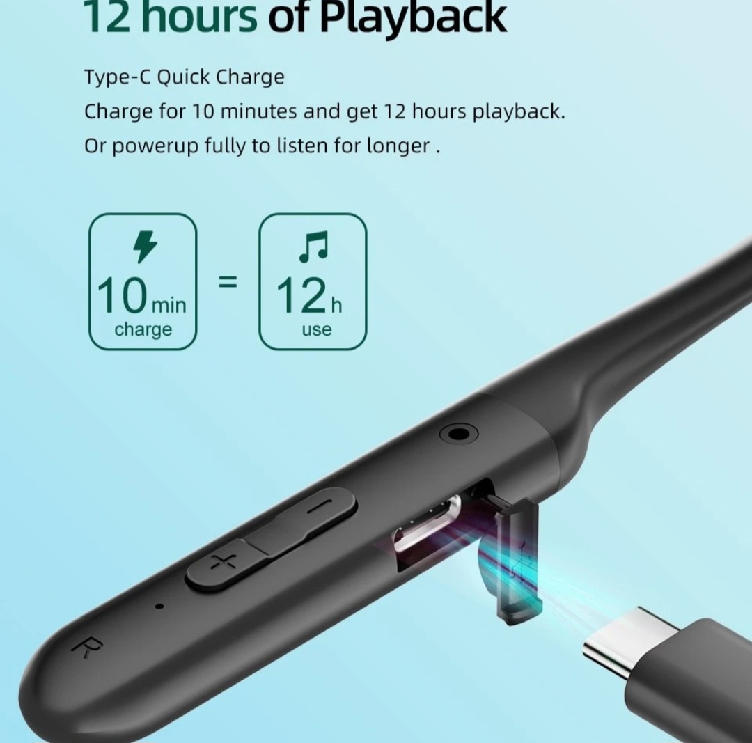 هدفون بلوتوثی QCY مدل C2 اورجینال با حذف نویز ENC و مقاومت IPX4