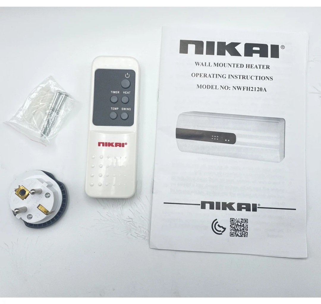 بخاری برقی دیواری نیکای مدل NWEH2120A